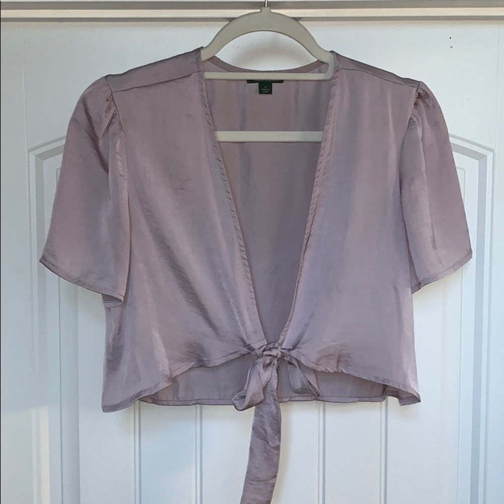 Lavender Silk Wild Fable Crop Top